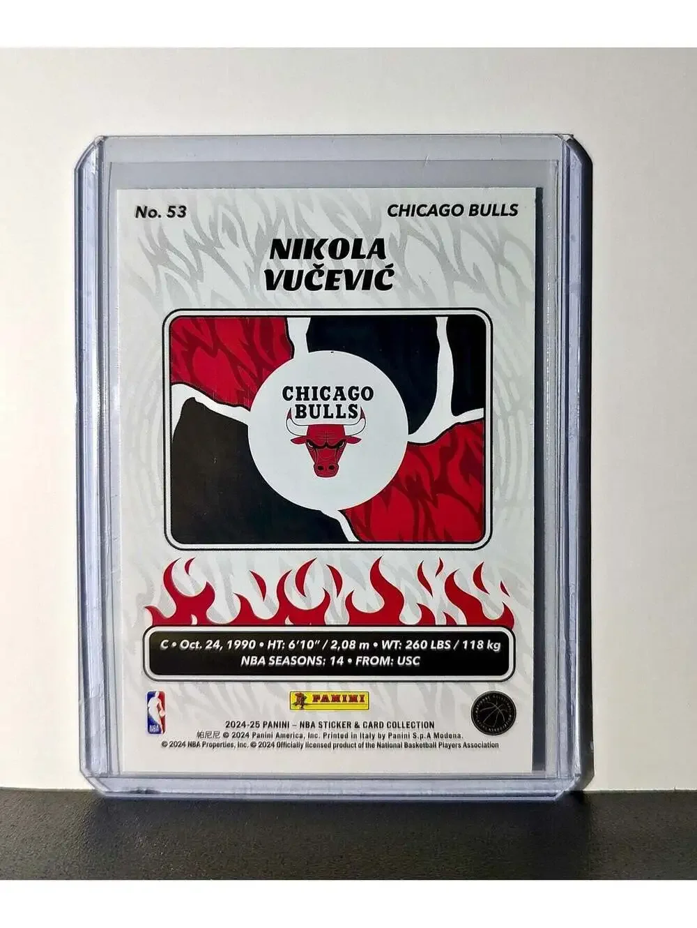 Nikola Vucevic 2024-25 Panini NBA #53 Sticker Card Chicago Bulls